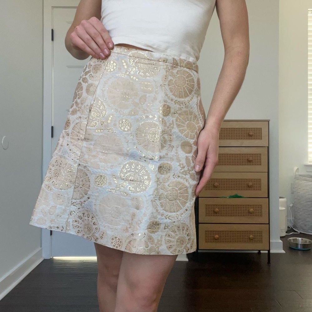 Chloé jacquard mini skirt with pockets